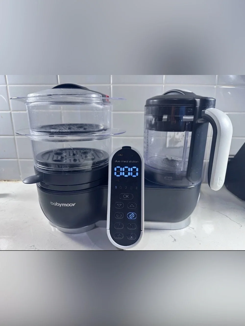 Babymoov NutriBaby+ Blender & Steamer Meal Station BPA-Free Timer A001125
